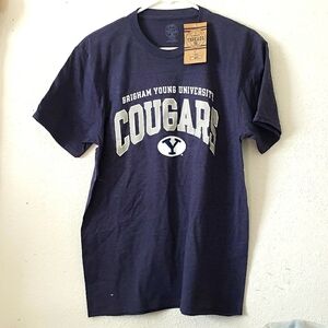 BYU Brigham Young University Navy T-Shirt Size L